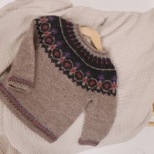 Skjól kids sweater knitting pattern