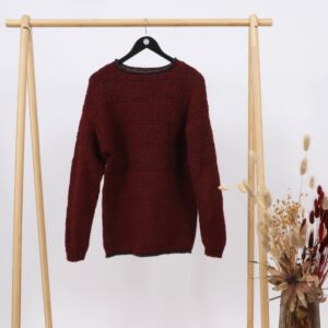 Eldur mens sweater knitting pattern