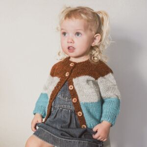 Kuldi open kids sweater knitting pattern
