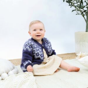 Rita baby cardigan knitting pattern